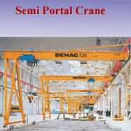 Semi portal crane