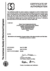 ISO certificate