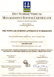 ISO certificate