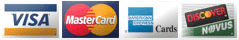 Make payments with credit cards - it's fast and secure!